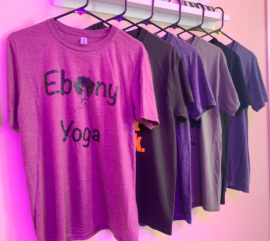 Ebony Yoga Logo Tee